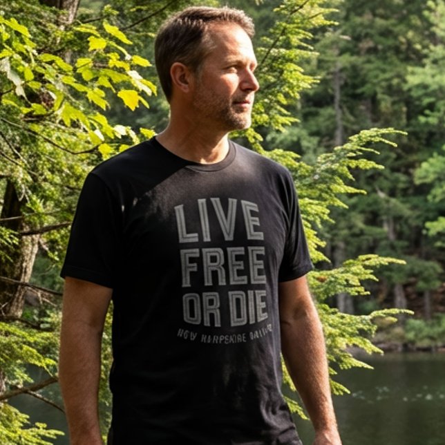 Live Free or Die New Hampshire Native T-Shirt (Créateur téléchargé)