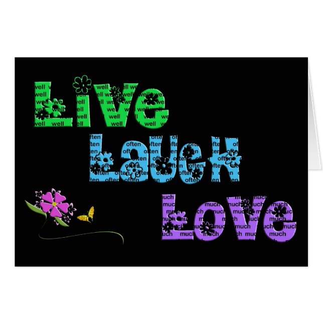 Live Laugh Love (Devant Horizontal)