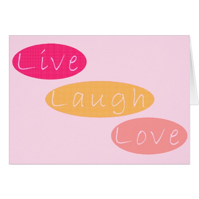 Live Laugh Love (Devant horizontal)