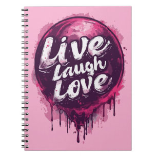 Live Laugh Love Carnet - Gratitude & Créativité
