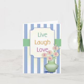 Live Laugh Love Carte pour notes
