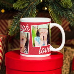 Live Laugh Love Custom Photo Mug<br><div class="desc">Personnalisez cette tasse avec votre texte et vos photos pour créer un cadeau unique ! Disponible en plus de couleurs.</div>