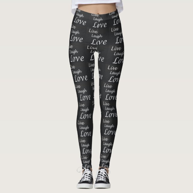 Live Laugh Love Leggings femmes (Devant)