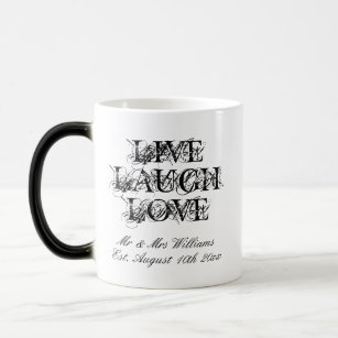 Live Laugh Love morphing mug cadeau pour les jeune