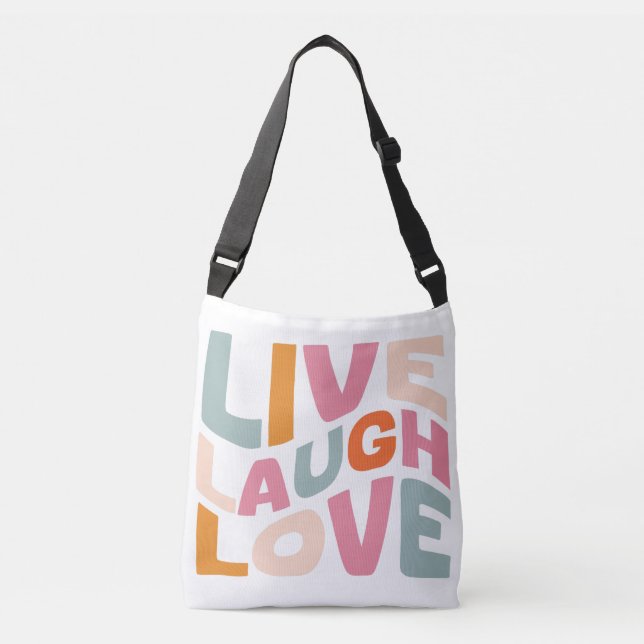Live Laugh Love Sac fourre-tout inspirationnel (Devant)
