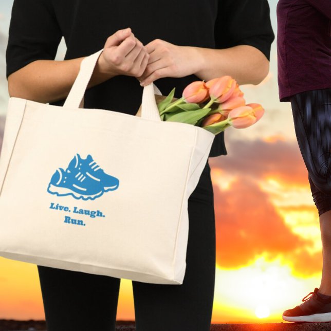 Live Laugh Run Sac fourre-tout (Créateur téléchargé)