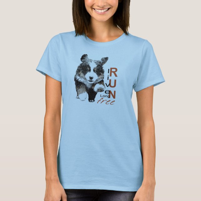 Live Long, Run Free Puppy t-shirt (Devant)