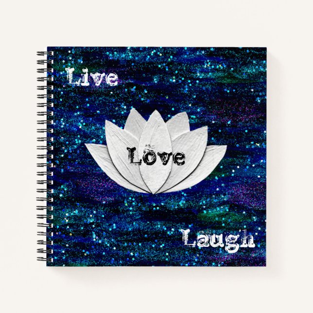 Live Lotus Rire Lotus Flower Galaxy Carnet (Devant)
