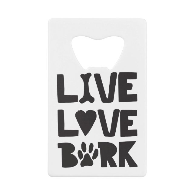 Live Love Bark Happy Bark Dogs Bark Citations K9 Q (Devant)
