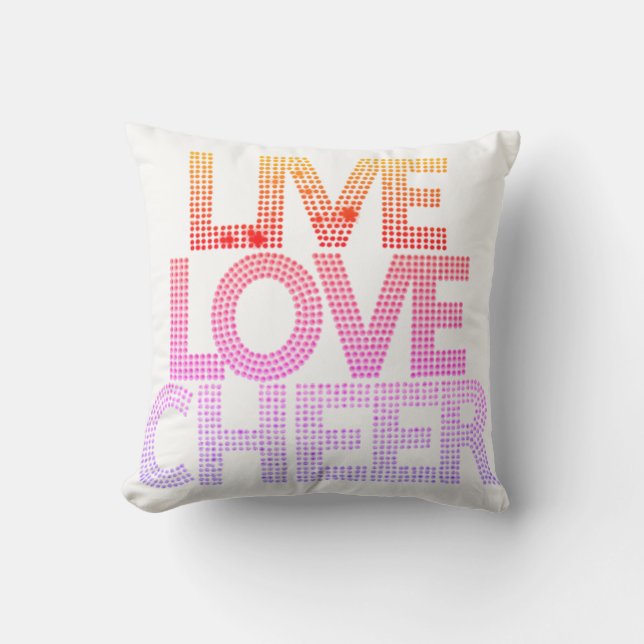Live Love Cheer - Coussin (Recto)