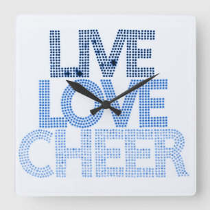 Live Love Cheer - Horloge murale