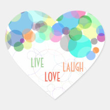 Live Love Laugh autocollants cadeaux école carnets