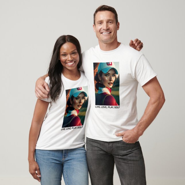 Live, Love, Play Golf - T-shirt Unisex (Unisexe)