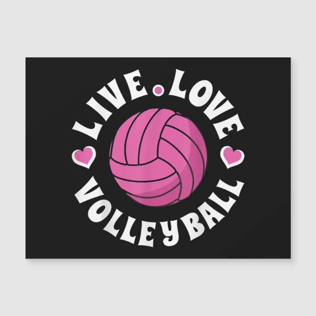 Live Love Volleyball Pour Femmes Filles Volleyball (Devant)