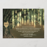 Live Oak Tree Espagnol Moss Wedding Invitations
