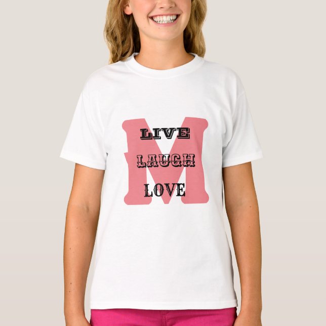 LIVE RIGH LOVE MONOGRAM PURPLE T-shirt MODERNE AMU (Devant)