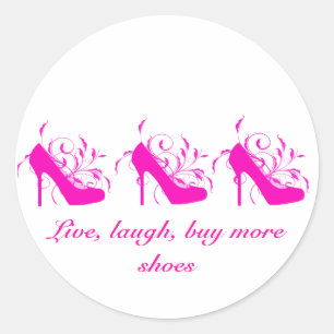 Live, Rire, Acheter Plus De Chaussures Stickers