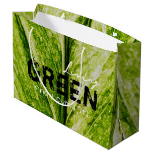 Living Green Eco Friendly Grand sac cadeau