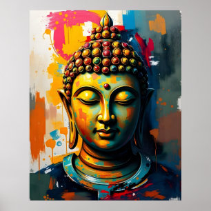 Living Room Wall Art   Tableau de Bouddha Abstrait