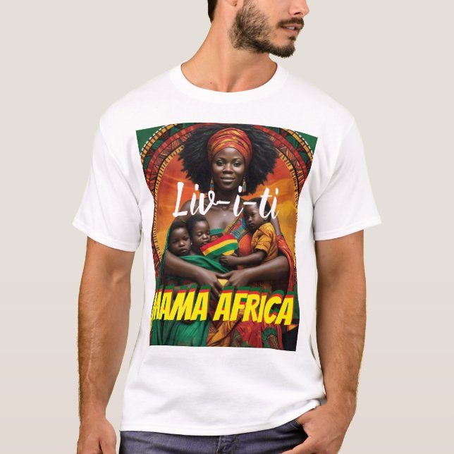 LIVITÉ. MAMA AFRIQUE T-shirt homme de base (Devant)
