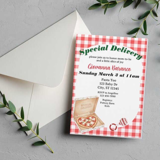 Livraison spéciale, invitation à une baby shower p (Créateur téléchargé)