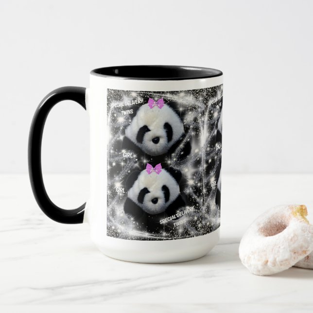 Livraison spéciale Twin Girls Coffee Mug (Avec donut)