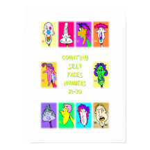 Livre #3 des Visages Idiots à Compter : Affiche de