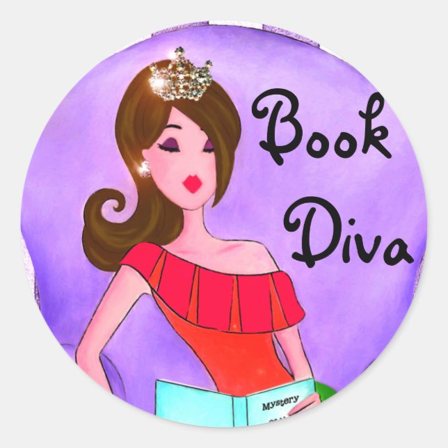 Livre autocollants Diva / Brunette Diva (Devant)