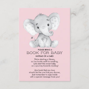 Livre Baby shower éléphant pour la carte bébé