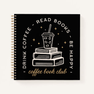 Livre café lecture citations sombre académique est