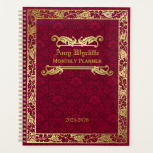 Livre classique Couverture Gold Foliage Crimson Da