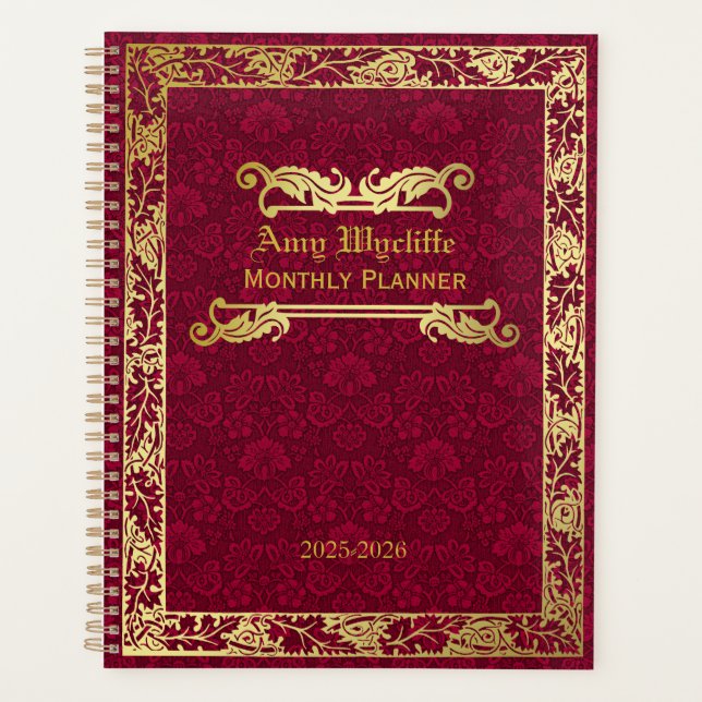 Livre classique Couverture Gold Foliage Crimson Da (Devant)