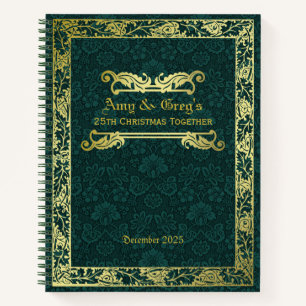 Livre classique Couverture Gold Foliage Green Dama