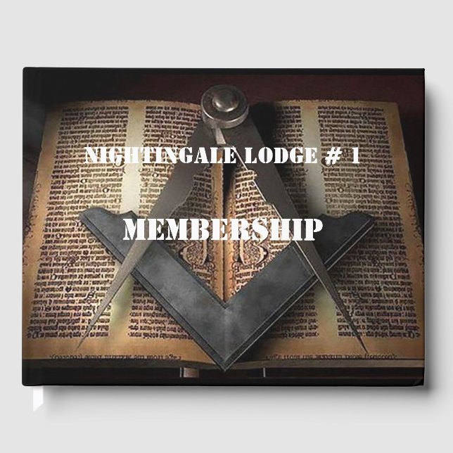 Livre d'adhésion Freemason (Recto)