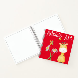 Livre d'art personnalisé rouge mignon
