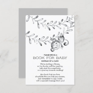 Livre de Baby shower Neutre de singe pour la carte