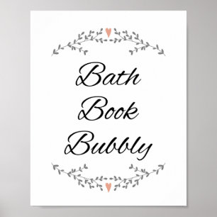 Livre de bain Bubly Salle de bain mur Impression