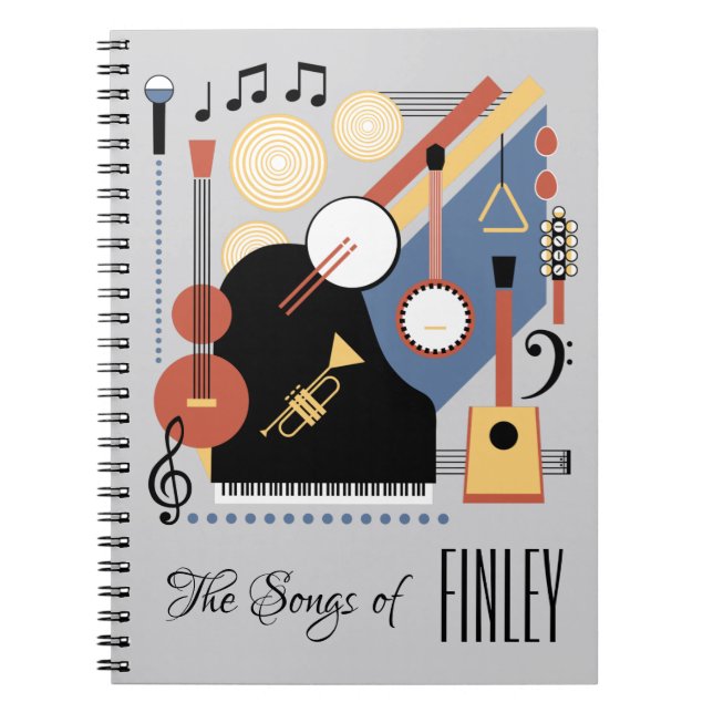 Livre de chansons personnalisé Bauhaus Band (Devant)