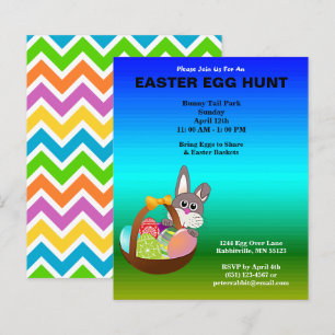Livre de chasse aux oeufs peints et lapin de Pâque