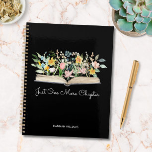 Livre de citations personnalisées aquarelle Fleur 