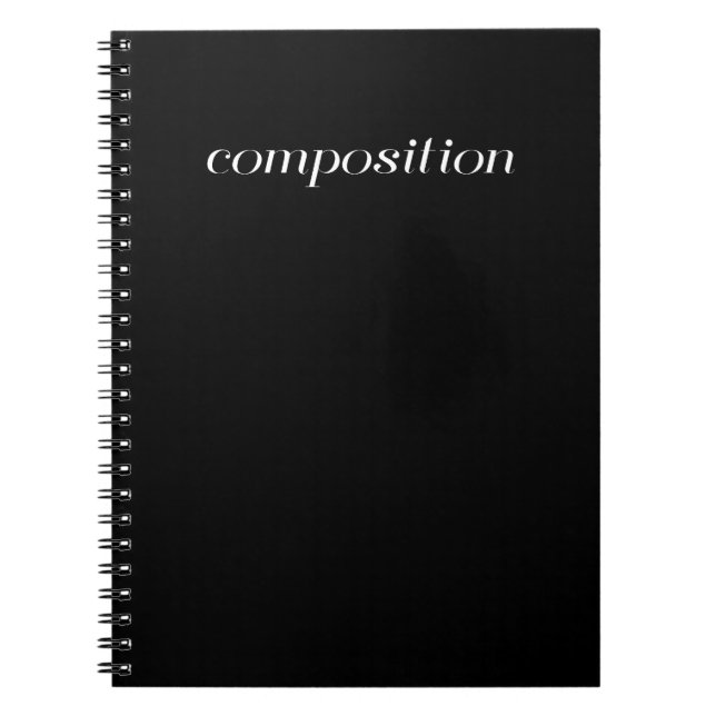 Livre de composition - noir (Devant)