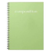 Livre de composition - vert