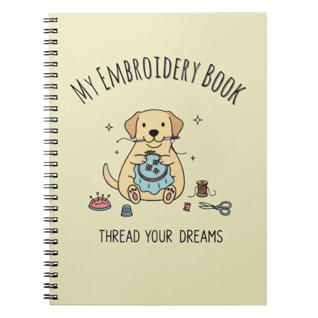 Livre de conception de broderie d'art de retriever (Devant)