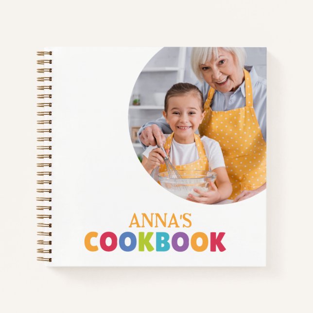Livre de Cookbook Personnalisé (Votre Photo) (Devant)