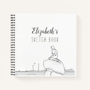Livre de croquis Copenhague Mermaid