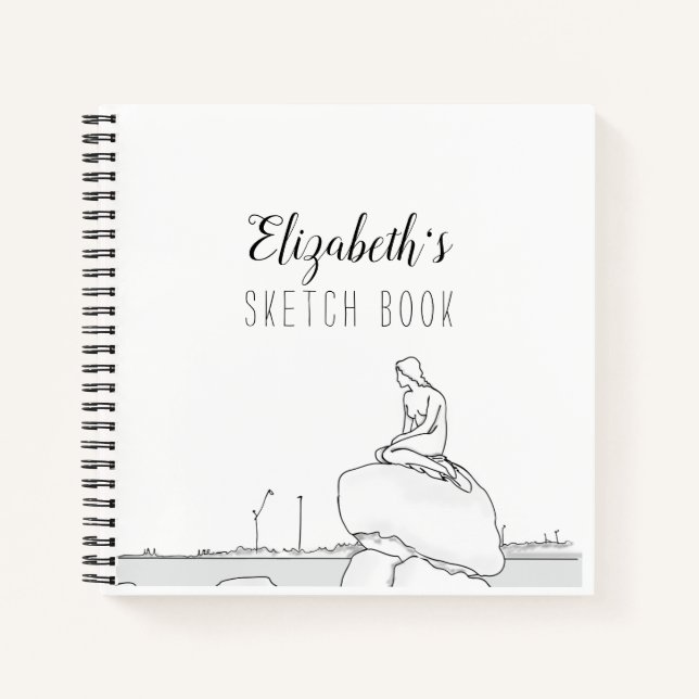 Livre de croquis de Copenhague Mermaid (Devant)