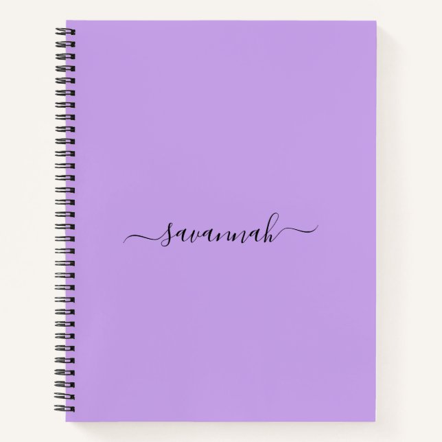 Livre de croquis de monogramme violet (Devant)