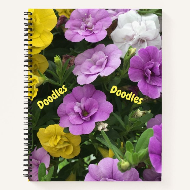 Livre de croquis Floral Doodle (Devant)