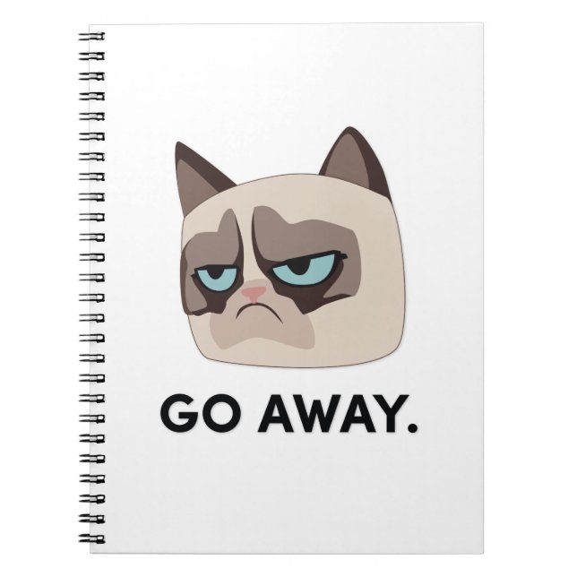 Livre de croquis Grumpy Cat "Go Away" (Devant)