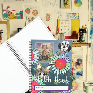 Livre de croquis modèle Personnaliser le texte et